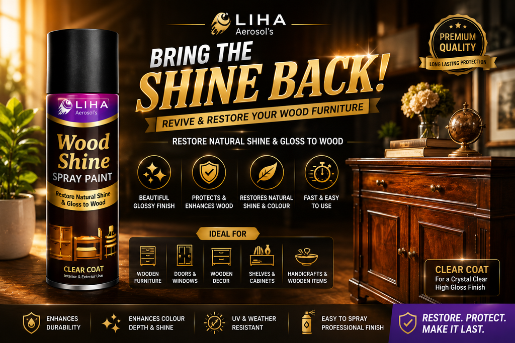 LIHA Wood Shine Spray – Restore Natural Shine & Gloss to Wood
